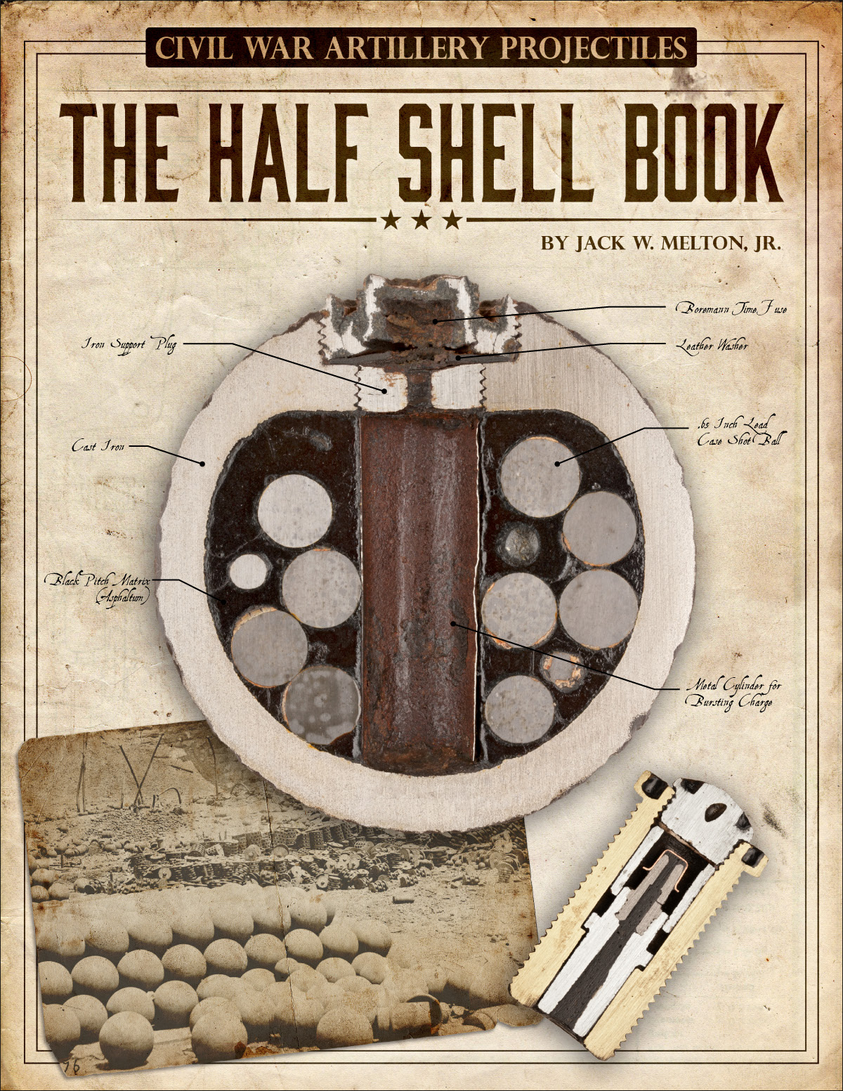 Civil War Artillery Projectiles - The Half Shell Book, front cover